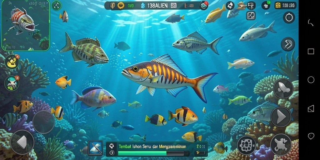 Screenshot gameplay Tembak Ikan 138ALIEN yang menampilkan aksi seru.