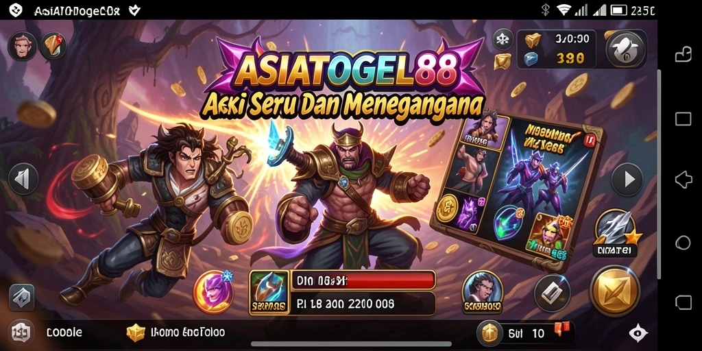 Tampilan aksi seru dalam gameplay ASIATOGEL88.