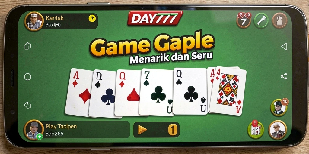 Tampilan gameplay Gaple yang seru dan interaktif.