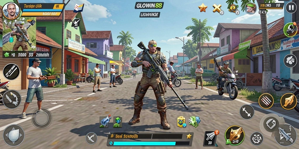 Tampilan antarmuka GLOWIN88 yang sederhana dan fungsional.