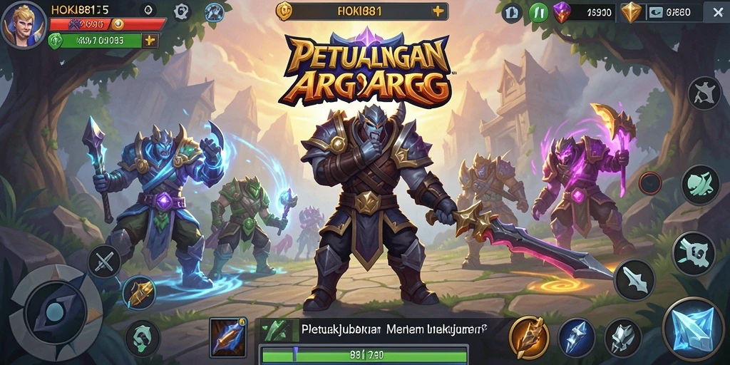 Tampilan gameplay mendebarkan dari HOKI8815 dengan aksi ARPG yang seru.