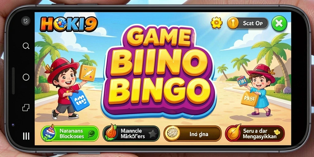 Tampilan gameplay HOKI9 dengan berbagai pilihan Bingo.