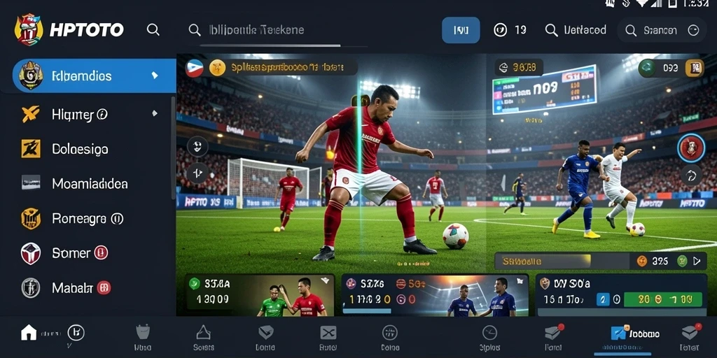 Tampilan gameplay HPTOTO yang menegangkan dalam taruhan olahraga.