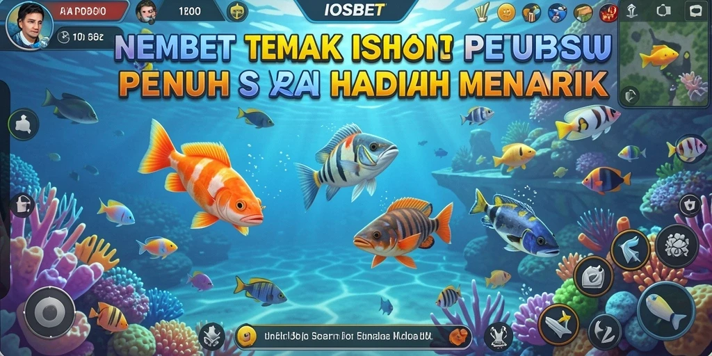 Tangkapan layar dari gameplay Tembak Ikan yang seru dan penuh warna.
