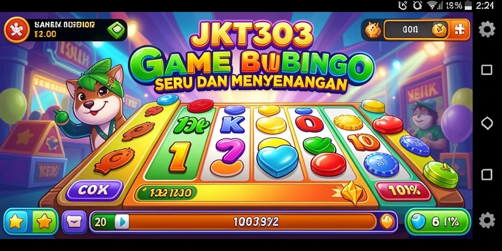 Gameplay seru JKT303 dengan suasana Bingo yang menggembirakan.