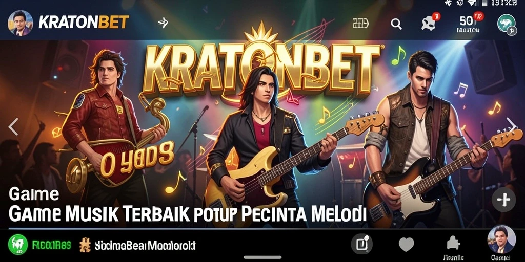 Tampilan seru dari gameplay <strong>KRATONBET</strong> yang mengasyikkan di dunia musik.