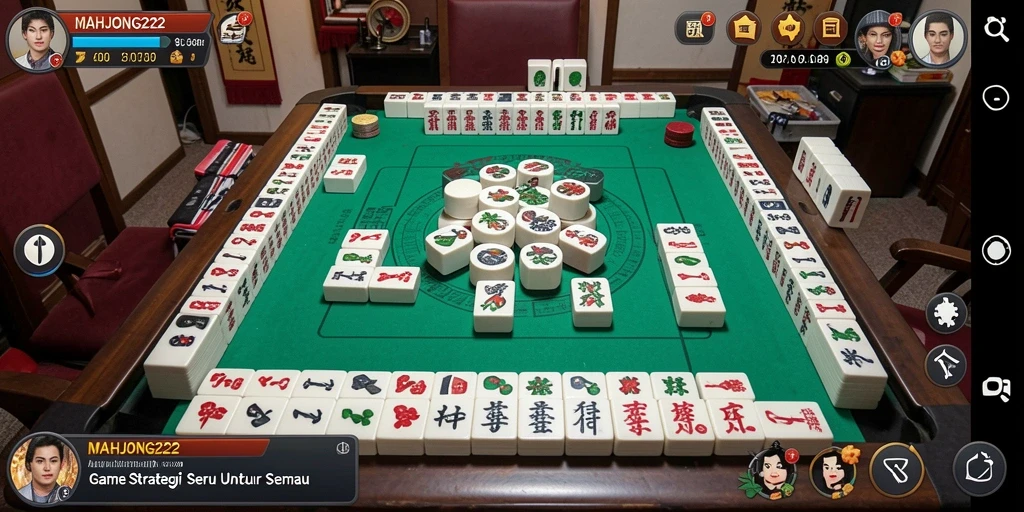 Tampilan seru gameplay MAHJONG222 yang menarik dan strategis.