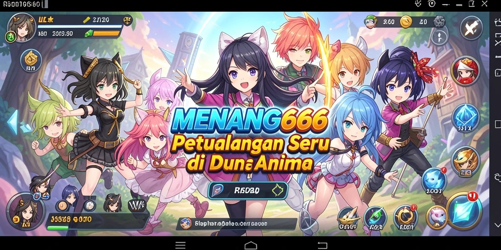 Screenshot gameplay MENANG666 menampilkan karakter Anime yang beraksi dalam pertarungan seru.