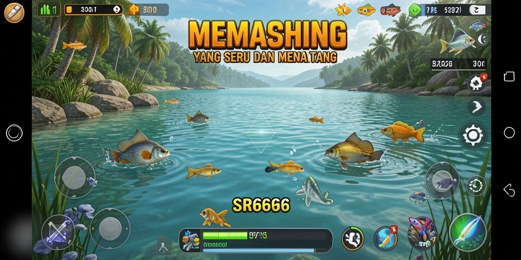 Gameplay memancing yang mendebarkan di SR6666.