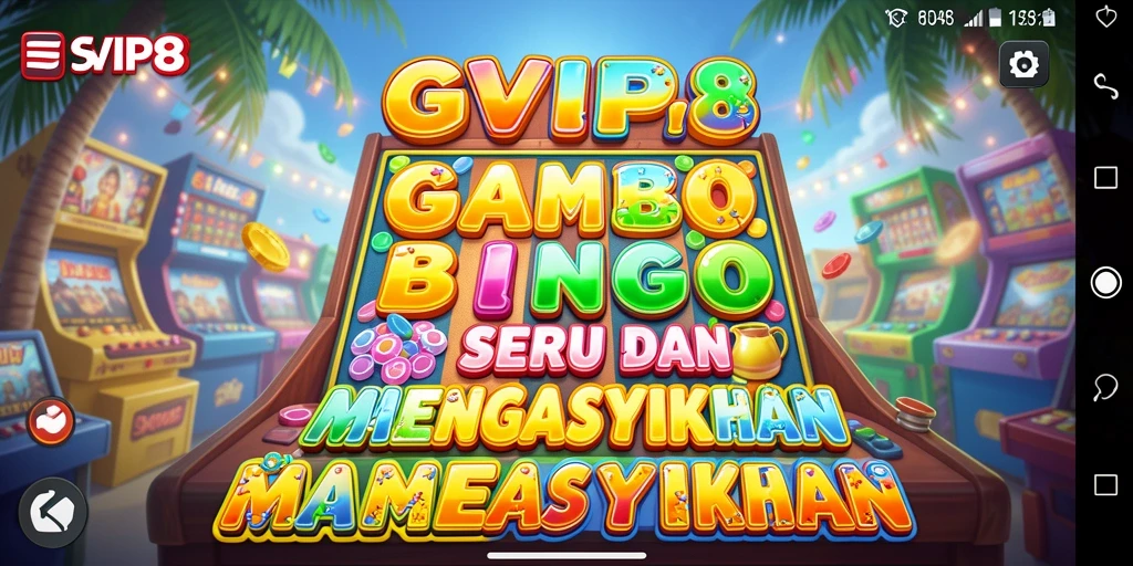 Tampilan gameplay Bingo yang seru dan menghibur di SVIP8.