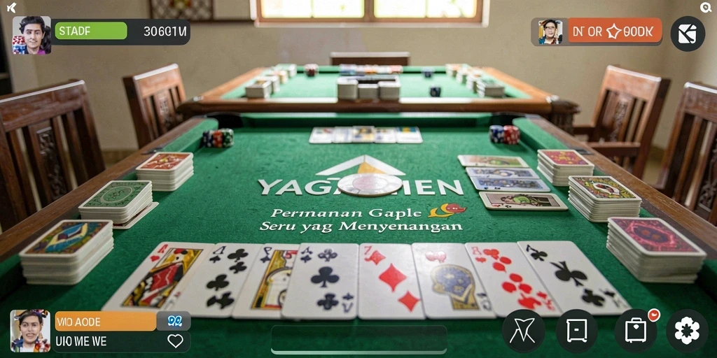Tampilan gameplay YAGAOHEN yang seru dengan pemain aktif di meja.